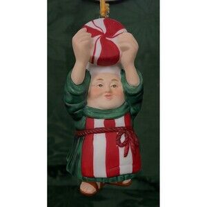 Dept 56 Merry Makers Potter the Peppermint Maker Figurine Christmas Ornament NOS